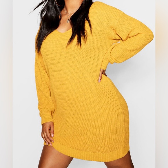Dresses & Skirts - Mustard sweater dress